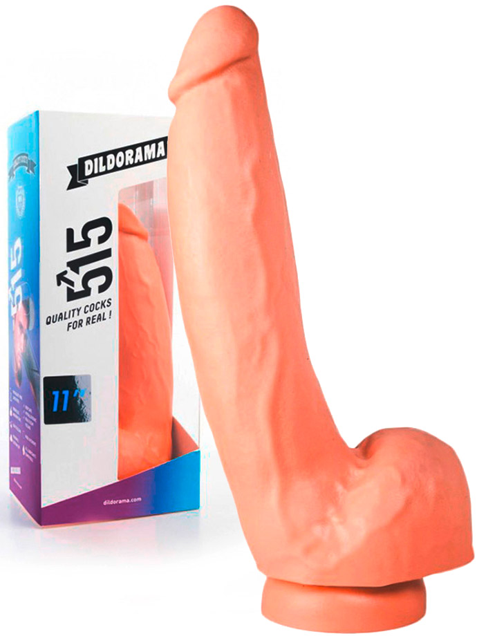 Dildorama 515 line XL Dildo 11 inch Suction - Flesh